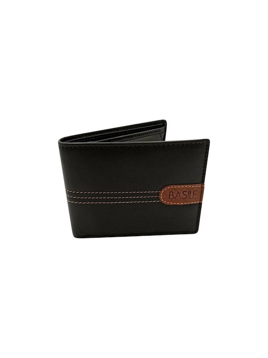 DARK BROWN LEATHER WALLET BASILE BA1102U2-02