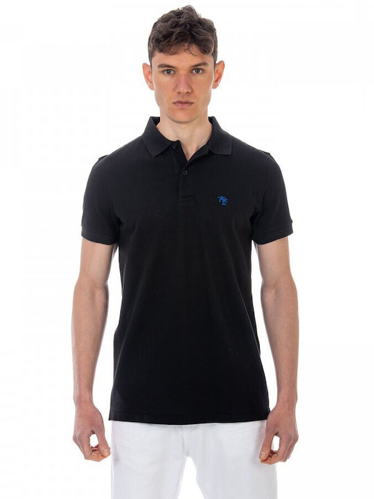 Admiral Malibu Men's T-shirt Polo Black