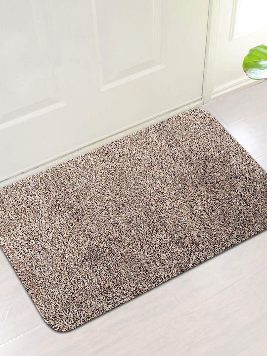 Entrance mat 45x71cm with Anti-slip underlay Beige