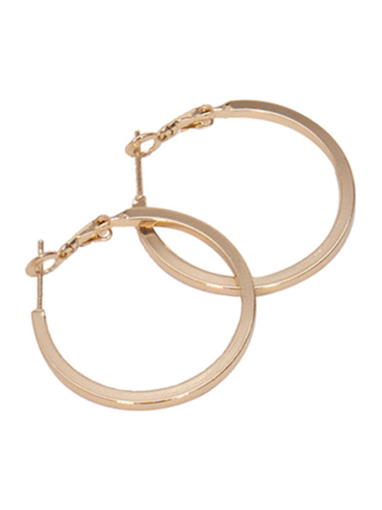 Ro-Ro Accessories Gold Plated Steel Hoops Earrings Ro-Ro Accessories Gold Plated Steel Hoops Earrings