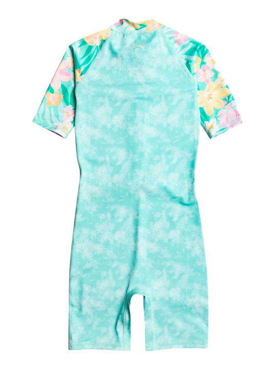 Billabong Kids Swimwear One-Piece Sunscreen (UV) Turquoise