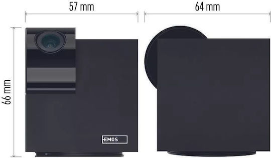 Emos H4051 IP Камера за наблюдение Wi-Fi HD 720P Черен