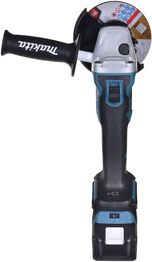 Makita DGA513RT3J Τροχός 125mm Μπαταρίας Brushless με Ρύθμιση Στροφών 3x5Ah