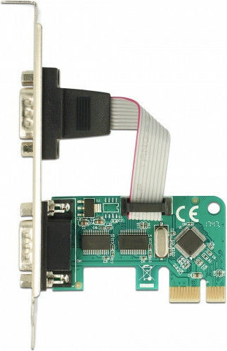DeLock PCIe Card With 2 RS232 DB9 Serial Ports