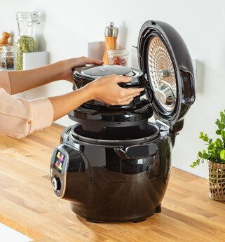 Tefal Cook4me Extra Crisp Multifunktionskocher 1300W Schwarzer