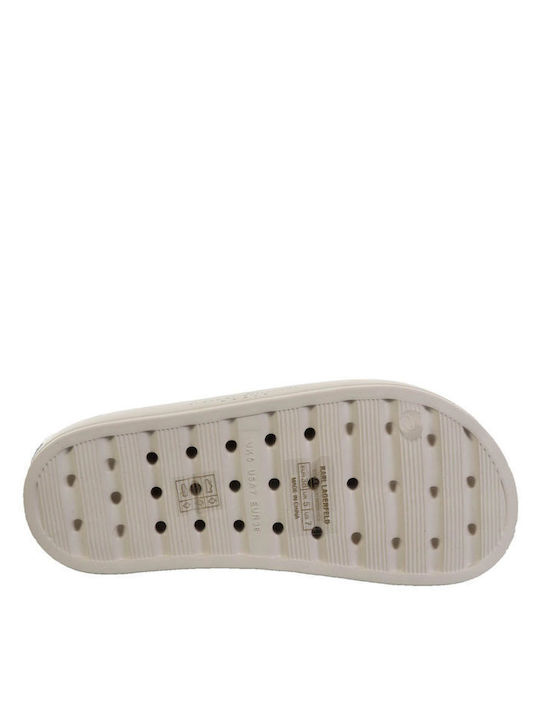 KL86000 Women's Platform Slides Beige