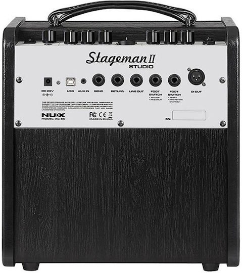 NUX Stageman II For Acoustic Instruments 1 x 6" 60W Black