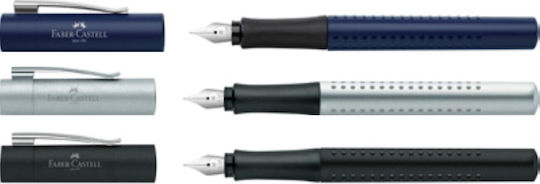Faber-Castell Grip 2011 Module Stilou Medium 0.8mm Albastru Din Oțel