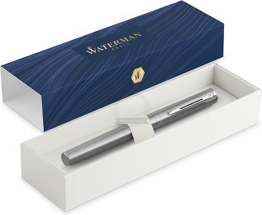 Waterman Allure Chrome CT Πένα Γραφής Fine Ασημί από Ατσάλι με Μαύρο Μελάνι