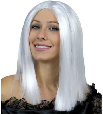 Carnival Wig Straight White Old Man Time