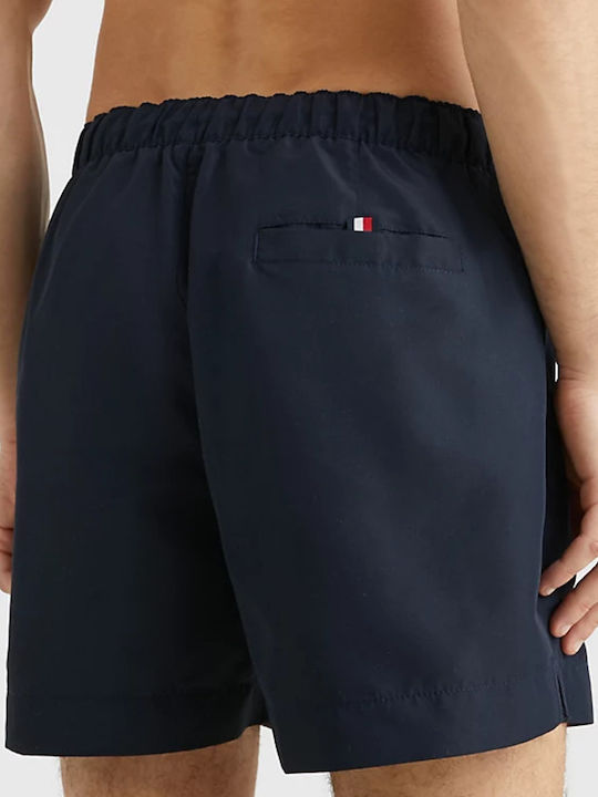 Medium Drawstring Logo Men's Swimwear Shorts Navy Blue