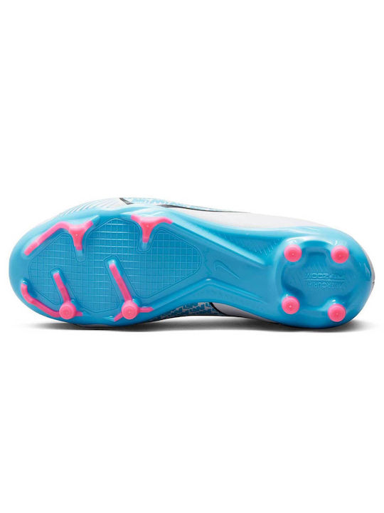 Παιδικά Ποδοσφαιρικά Παπούτσια Ψηλά Zoom Superfly 9 με Τάπες και Καλτσάκι Χωρίς Κορδόνια White / Blue