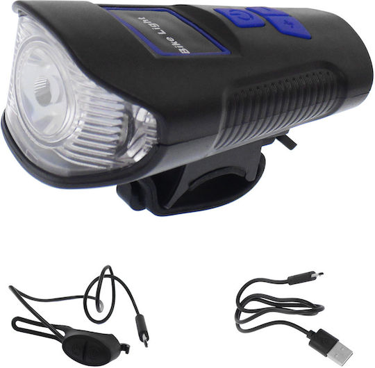 XA-585 Rechargeable Front Bicycle Light Waterproof with Horn