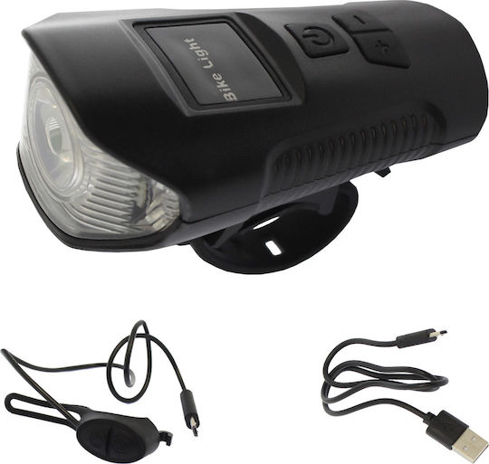 XA-585 Rechargeable Front Bicycle Light Waterproof with Horn