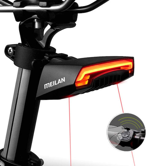 GloboStar 86050 Rechargeable Rear Bicycle Light Wireless LED