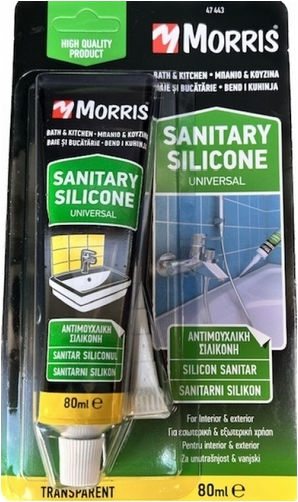 Morris Sealant Silicone Mold Resistant Transparent 80ml