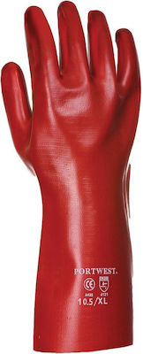 Portwest Safety Glofe PVC Red