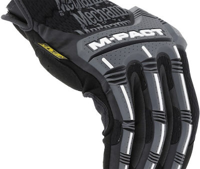 Mechanix Wear M-pact Open Cuff Mănuși de Lucru Negre Piele sintetică