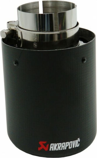 Exhaust Muffler for Universal Τύπου Akrapovic Mirror Polished