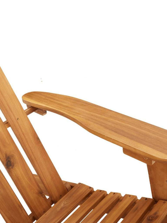 Hölzernes Adirondack mit Kissen Braun 1Stück 75x105x90cm