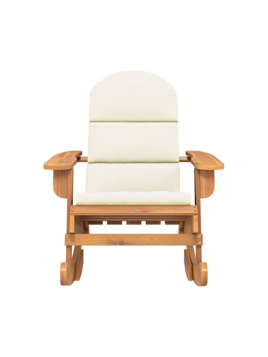 Hölzernes Adirondack mit Kissen Braun 1Stück 75x105x90cm