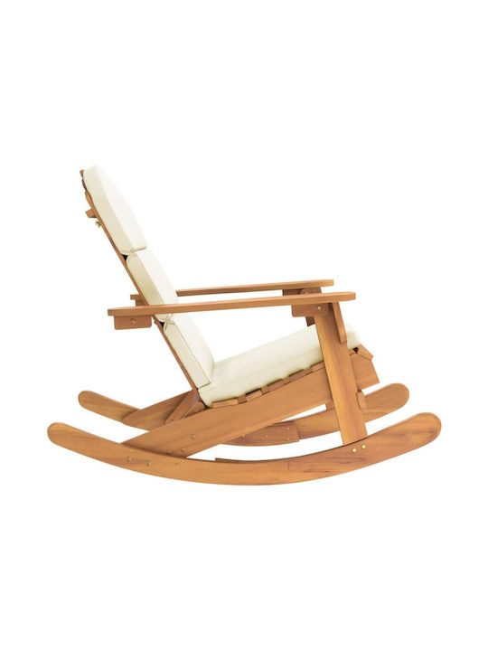 Hölzernes Adirondack mit Kissen Braun 1Stück 75x105x90cm