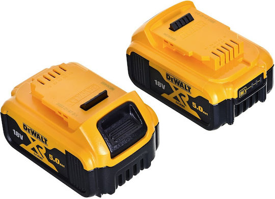 Dewalt XR High Torque Brushless Impact Wrench Battery 18V 2x5Ah with Socket 1/2"