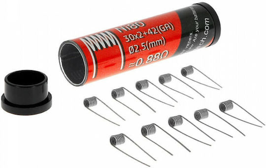 FumyTech Resistor Wires for D.I.Y E-Cigarette Micro Fused Clapton MTL Ni80 30*2+42GA 10 Pieces
