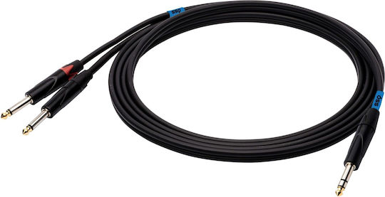 Sound Station Quality (SSQ) JSJM3 Cable 6.3mm male - 2x 6.3mm male 3m (SS-1454)