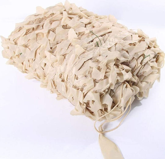 Grasher Rechteckig Tarnnetz Beige mit PU-Beschichtung 4x6m 180gr/m²