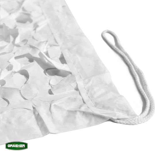 Grasher 103516 Rectangular Camouflage Net White with PU Coating 4x6m 180gr/m²