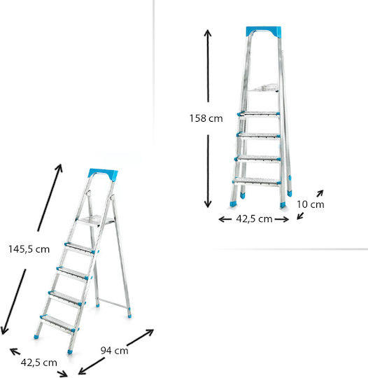 Perilla Gi200 Ladder Metallic with 4+1 Steps 103pcs