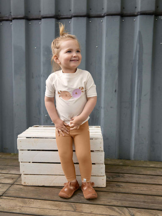 Laessig Fish Milky Kinder Badebekleidung Rashguard Beige