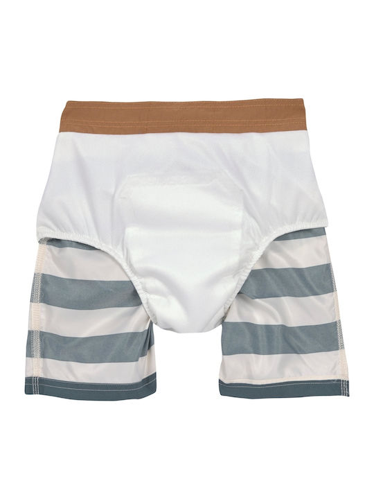Laessig Block Stripes Kids Swimwear Blue Swim Shorts