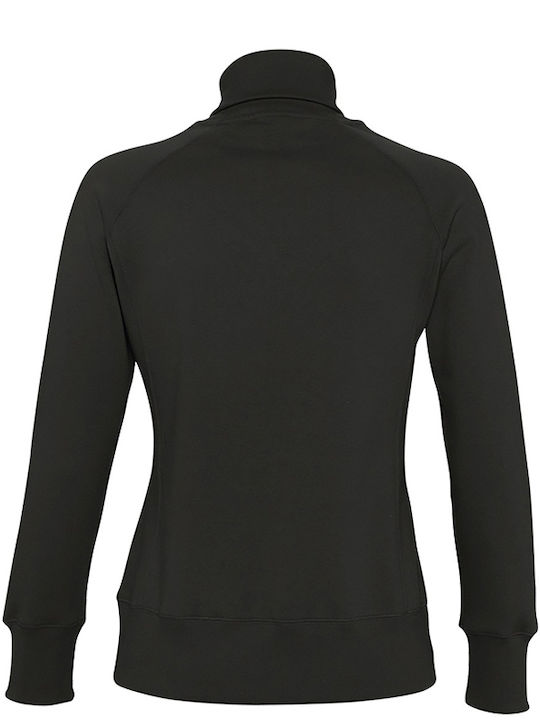 Women's Sweater Jacket with Collar Black