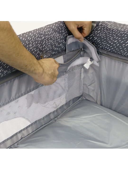 Asalvo Mix Plus Laufstall 2 Ebenen mit Wickeltisch & Matratze Beige 78x125cm