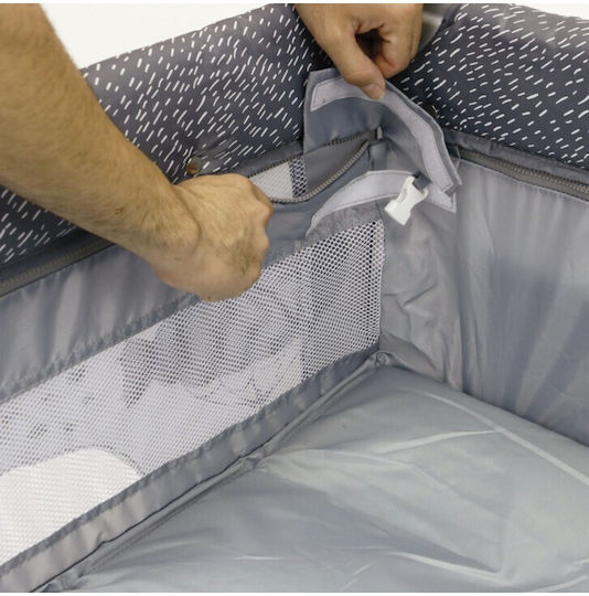 Asalvo Mix Plus Laufstall 2 Ebenen mit Wickeltisch & Matratze Beige 78x125cm