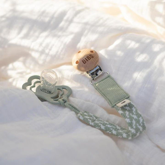 Bibs Κορδέλα Πιπίλας Paci Braid από Ύφασμα Κίτρινη