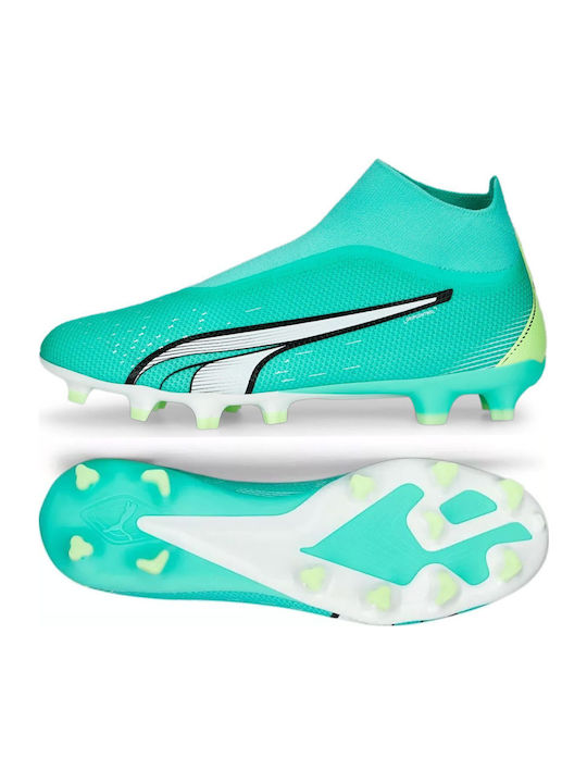 Ultra Match Kids Molded Soccer Shoes with Sock without Laces Green
