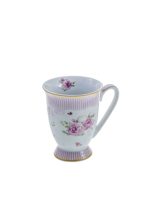 Floral Flowers Tasse aus Porzellan Rosa 1Stück