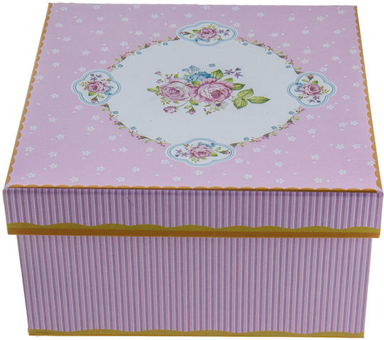 Karvounis Floral Flowers Чаша от Порцелан с Капак Многоцветна