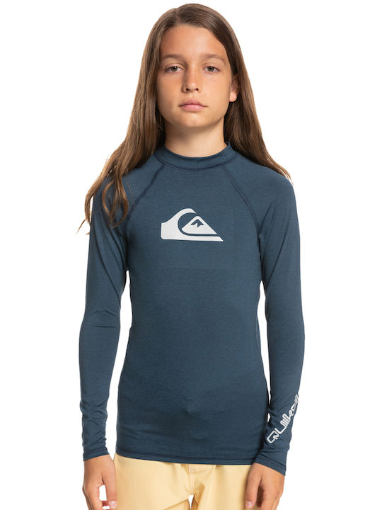 Quiksilver Costum de baie pentru copii Bluză cu mânecă lungă Albastru marin