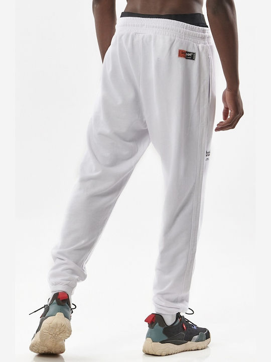 Body Action Men's Sweatpants with Rubber White