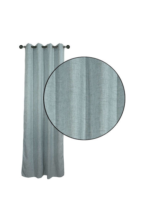 Das Home Vorhang mit Grommets 2235 Hellblau 140x270cm
