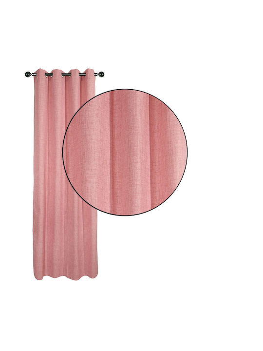 Das Home Vorhang mit Grommets 2238 Rosa 140x270cm
