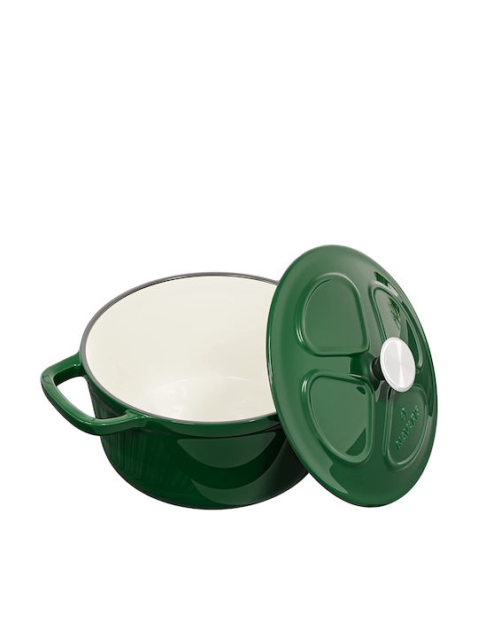 Navaris din Fontă 2.5lt / 20cm Glossy Green