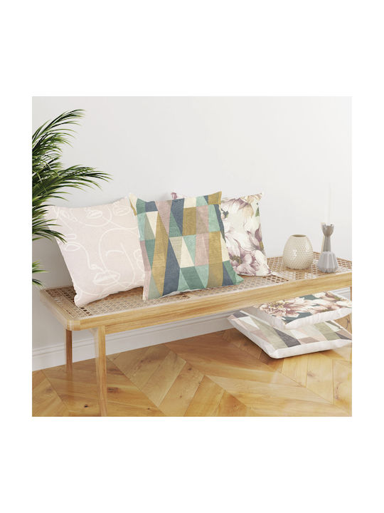 Borea Decorative Pillow Case Printed 45 From 100% Cotton Multicolour 45x45cm