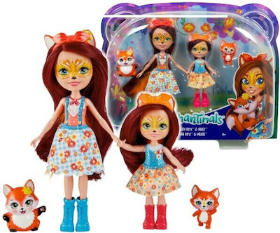 Mattel Felicity Fox, Flick Feana Fox & Mixte Doll Set Enchantimals