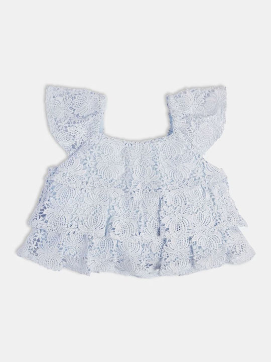 Guess Kids' Blouse Sleeveless Light Blue