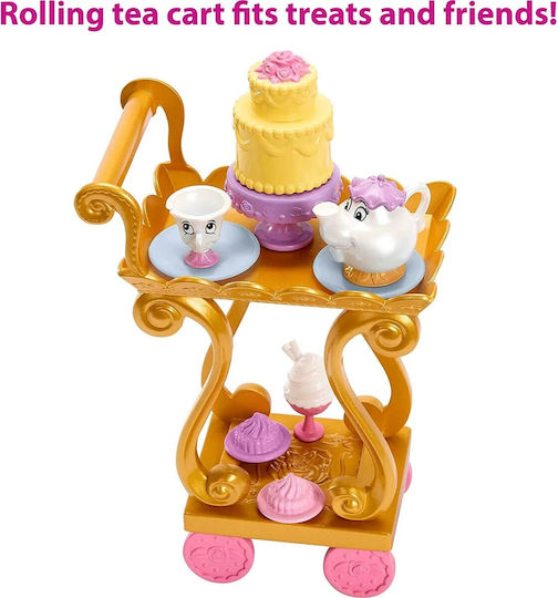 Mattel Belle’s Tea Time Cart Κούκλα για 3+ Ετών